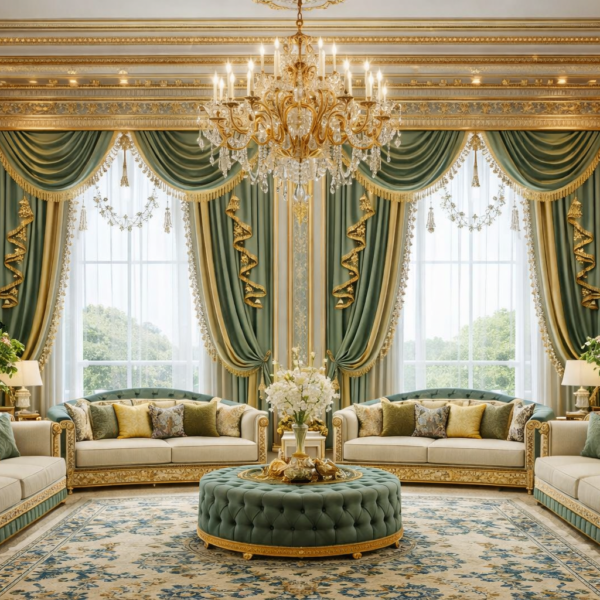 Luxury Majlis Curtains Riyadh | Traditional & Modern Designs