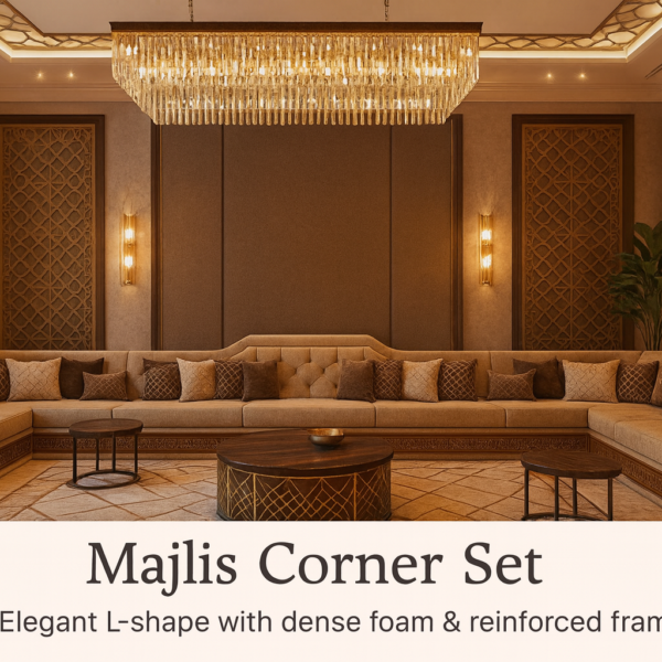 Majlis Corner Set – Modern Neutral