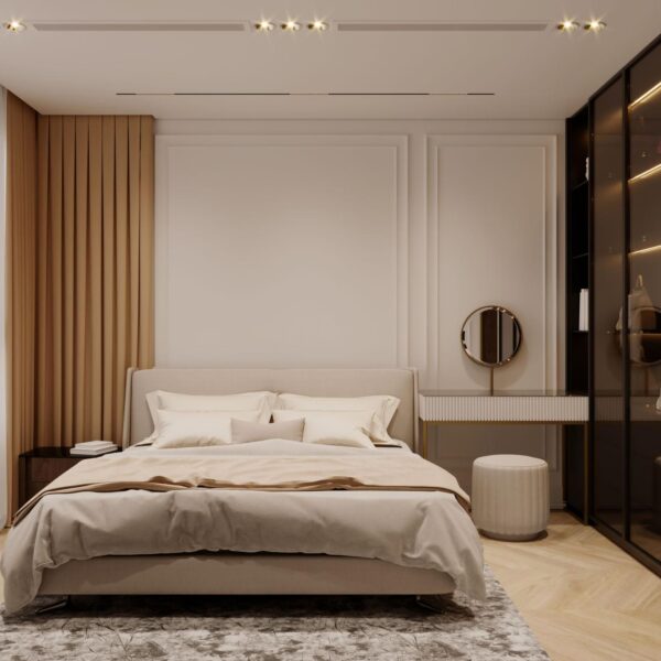 Luxury Tufted Velvet Bed Design – Riyadh