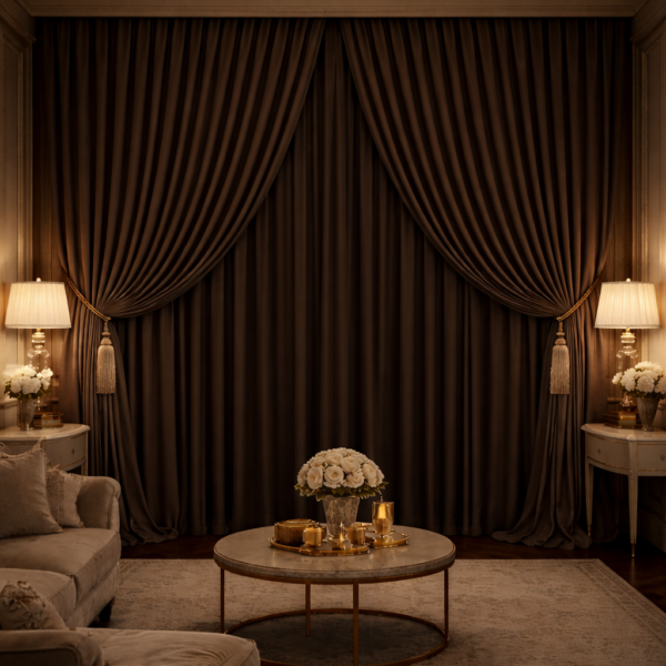 wavy curtains riyadh modern living room