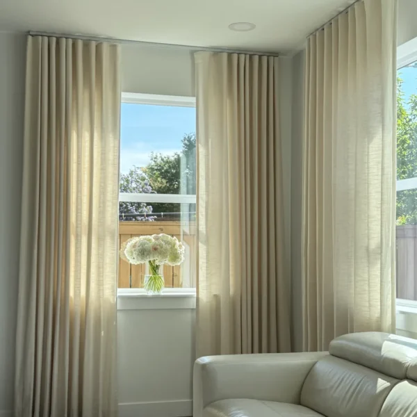 Title: Wavy Curtains Riyadh | Modern Living Room Design