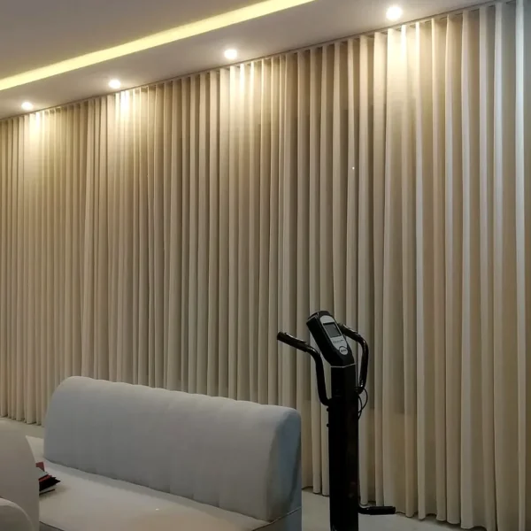 wavy curtains riyadh modern living room