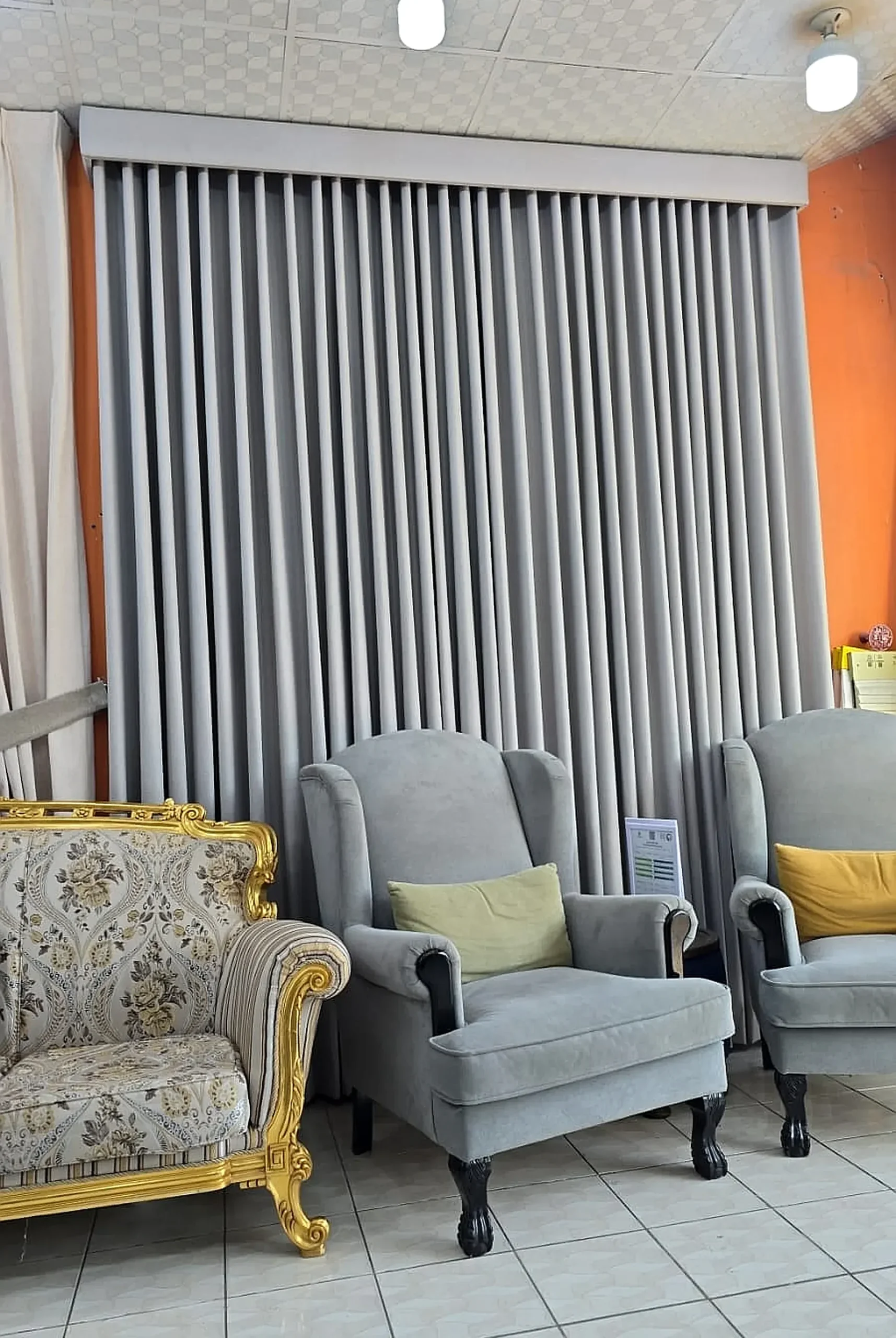 wavy curtains riyadh modern living room
